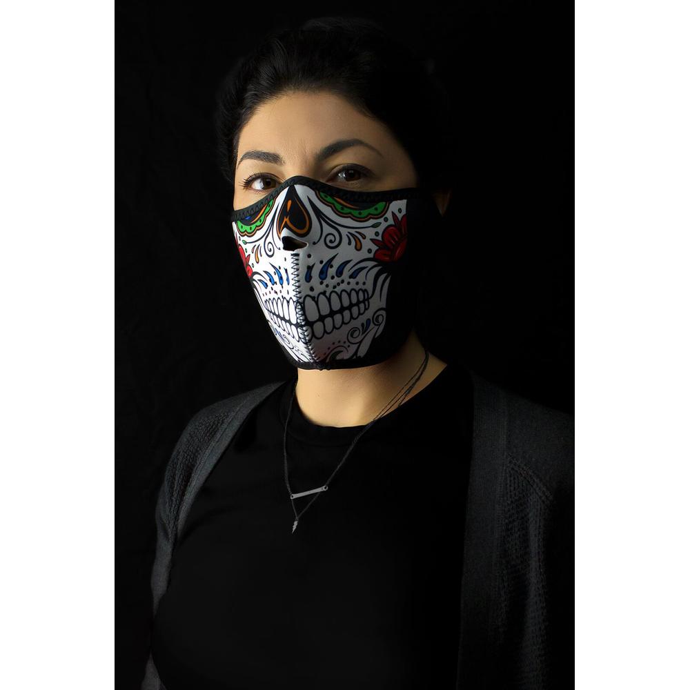 ZAN Neoprene Half Mask Muerte Skull