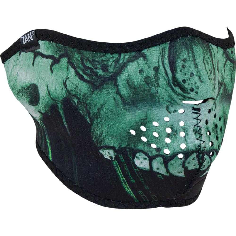 ZAN Neoprene Half Mask Cyber Skull