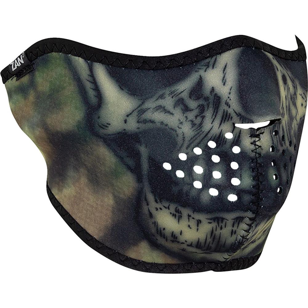 ZAN Neoprene Half Mask Woodland Camo Tie Dye Skull