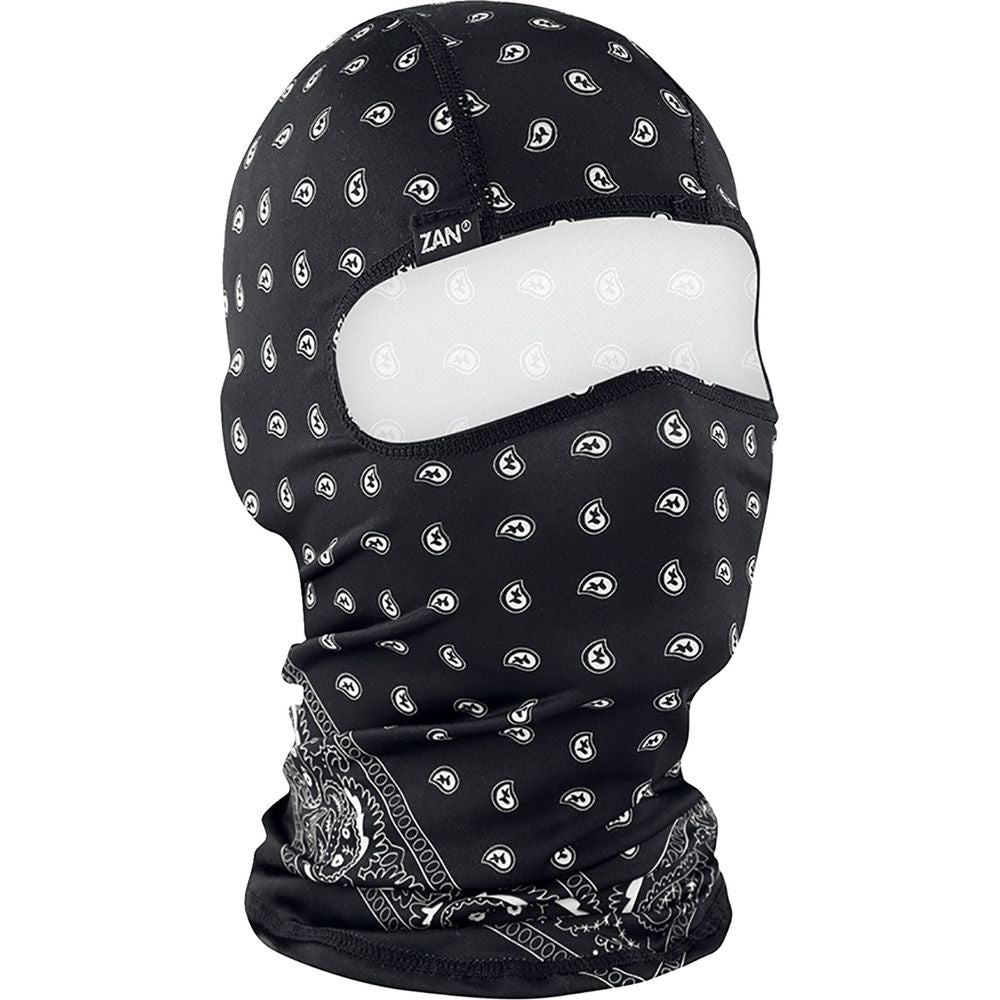 ZAN Polyester Balaclava Paisley Black