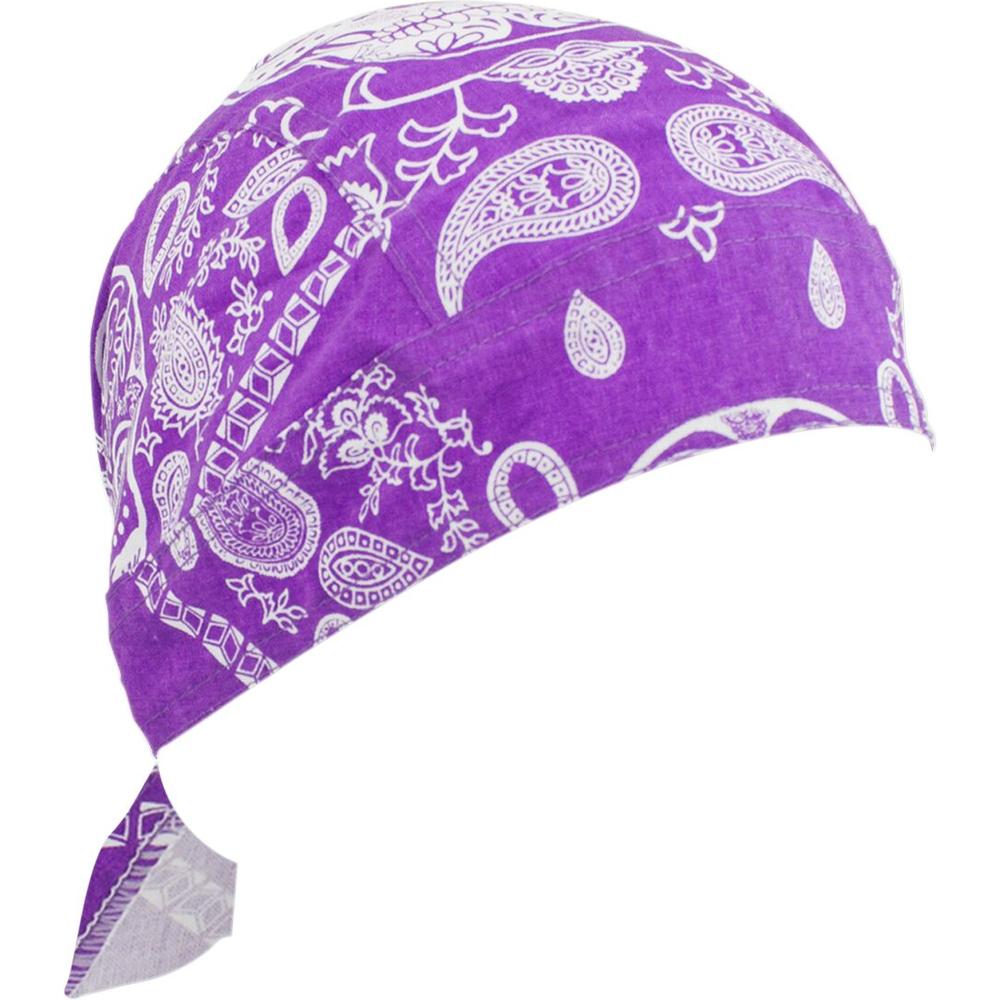 ZAN Flydanna Pre-Pack Muerte Tie-On Head Wrap Purple / White