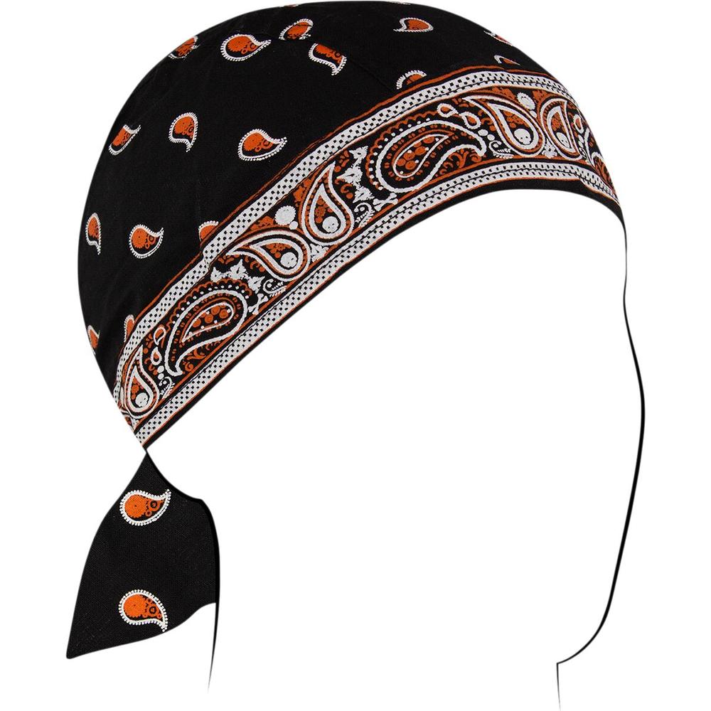 ZAN Classic Bandana Flydanna Headwrap Orange / Black