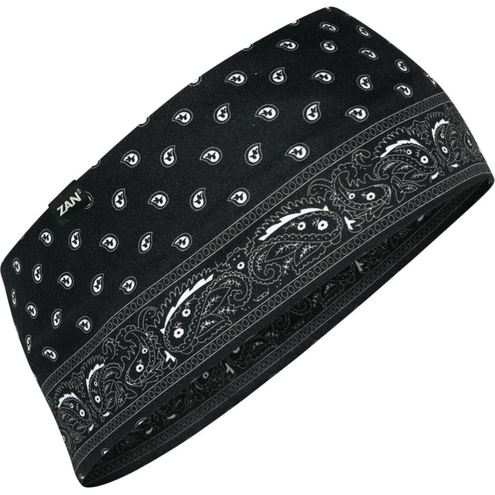 ZAN SportFlex Headband Paisley Black