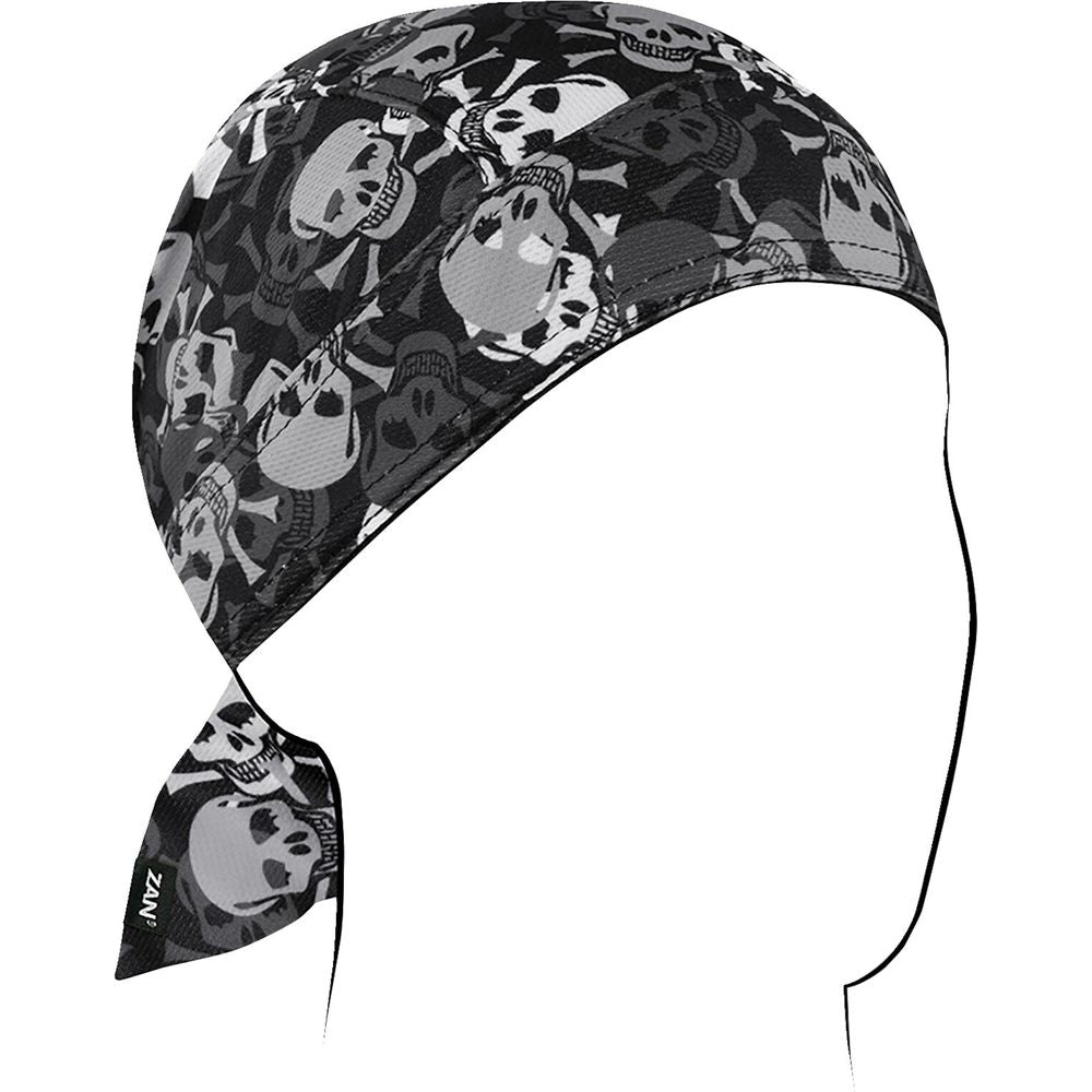 ZAN Flydanna Micro-Mesh Polyester Headwrap Allover Skull