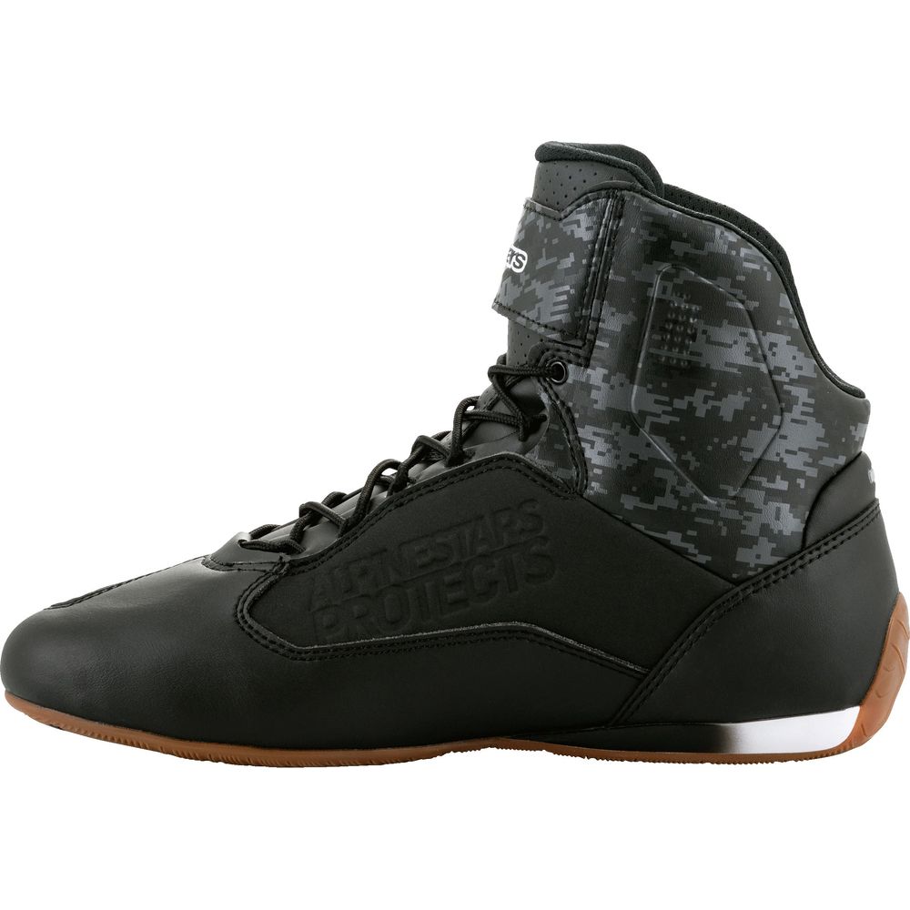 Alpinestars Faster-3 Shoes Black / Dark Grey / Gum FREE 1 YEAR Returns, FREE UK Delivery | ThrottleChimp