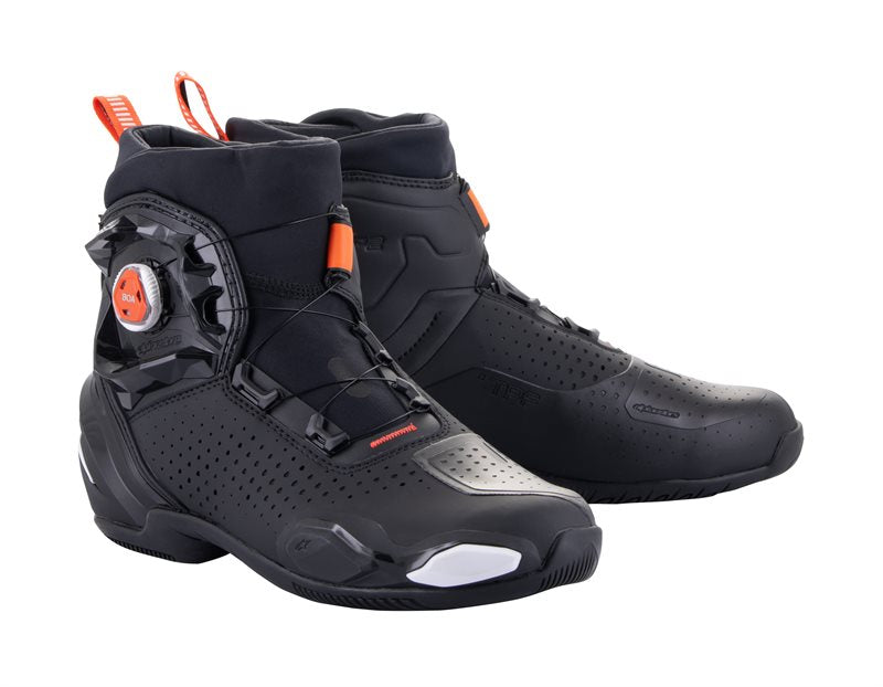 Alpinestars SP-2 Shoes Black / White / Fluo Red FREE 1 YEAR Returns, FREE UK Delivery | ThrottleChimp