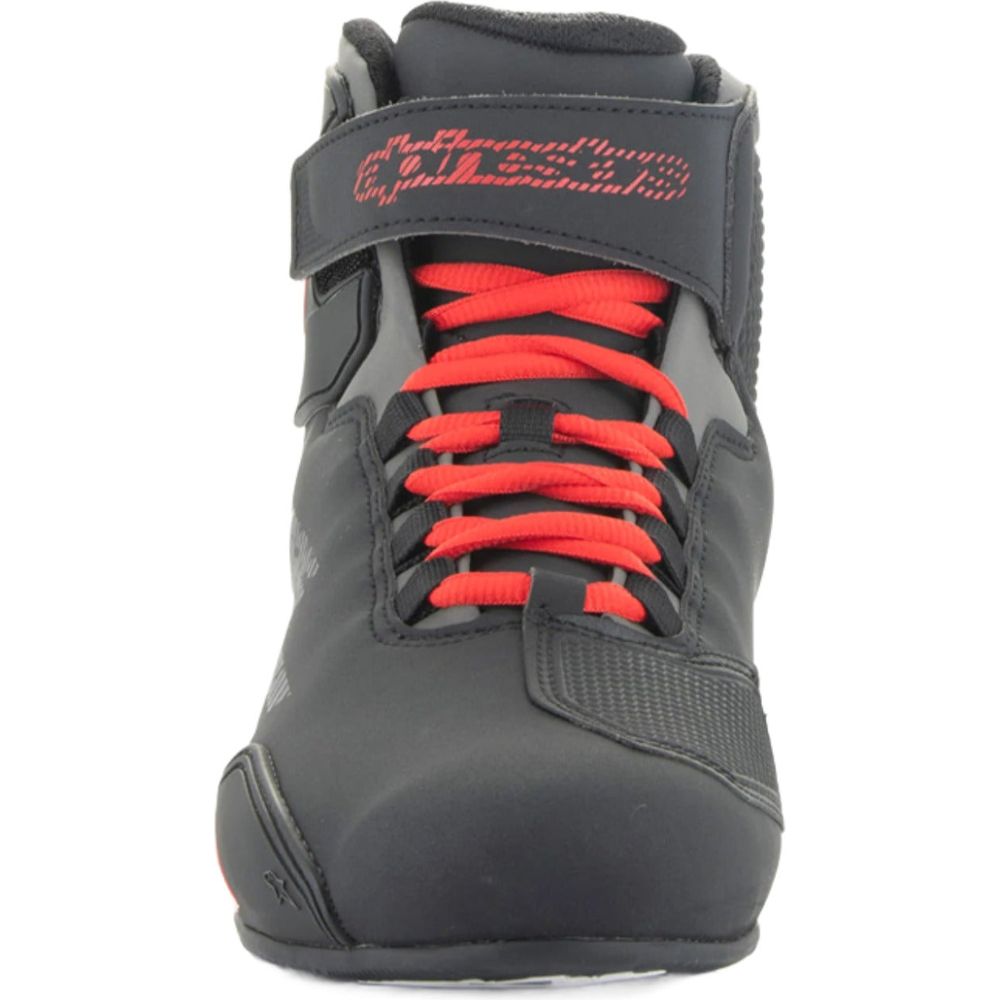 Alpinestars Sektor Riding Shoes Black / Bright Red FREE 1 YEAR Returns, FREE UK Delivery | ThrottleChimp