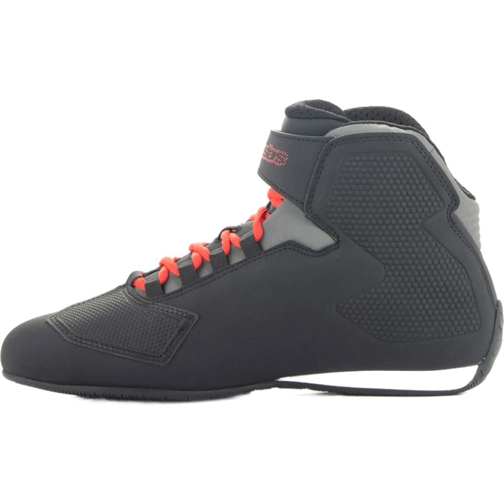 Alpinestars Sektor Riding Shoes Black / Bright Red FREE 1 YEAR Returns, FREE UK Delivery | ThrottleChimp