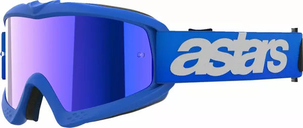 Alpinestars Vision Blaze Youth Goggles Blue / Mirror Blue FREE 1 Year Return, FREE UK Shipping | ThrottleChimp