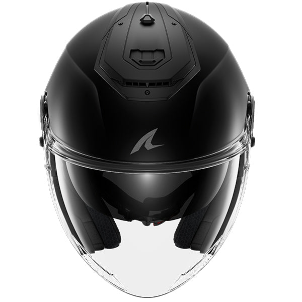 Shark RS Jet Open Face Helmet Blank Matt Black (Image 2) - ThrottleChimp