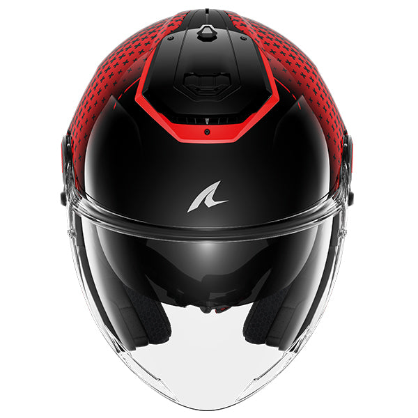 Shark RS Jet Open Face Helmet Stride Black / Red / Anthracite FREE 1 YEAR Returns, FREE UK Delivery | ThrottleChimp