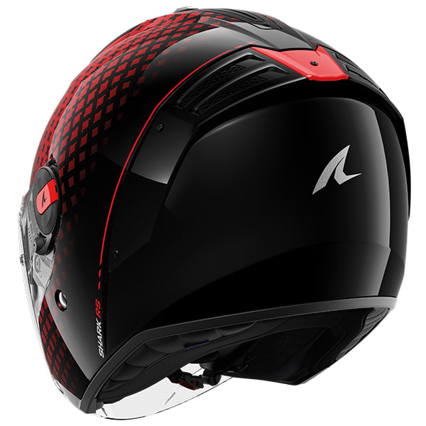 Shark RS Jet Open Face Helmet Stride Black / Red / Anthracite (Image 3) - ThrottleChimp