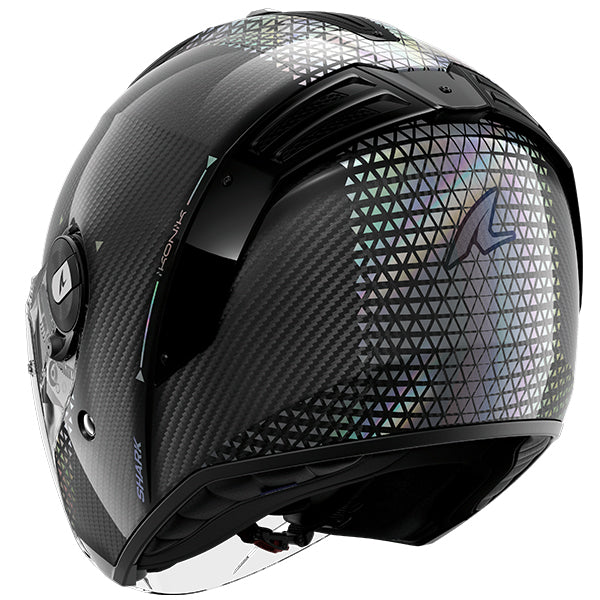 Shark RS Jet Carbon Open Face Helmet Ikonik Black / Silver / Pearl FREE 1 YEAR Returns, FREE UK Delivery | ThrottleChimp