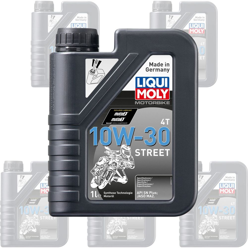 Liqui Moly 4 Stroke Semi Synthetic Street 10W-30 Oil - Box of 6 - ThrottleChimp