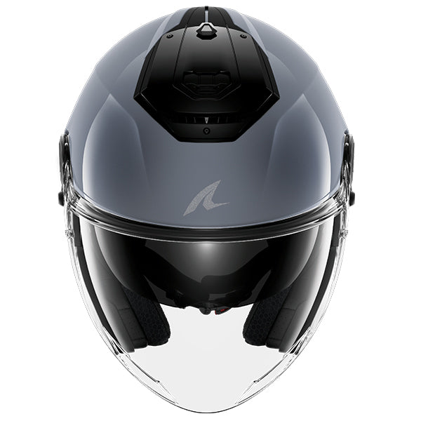 Shark RS Jet Open Face Helmet Blank Gun / Silver FREE 1 YEAR Returns, FREE UK Delivery | ThrottleChimp