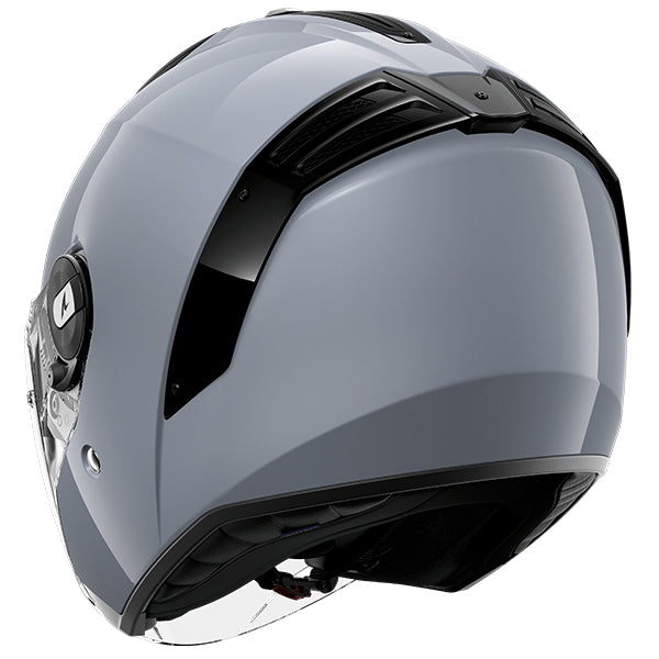 Shark RS Jet Open Face Helmet Blank Gun / Silver (Image 3) - ThrottleChimp