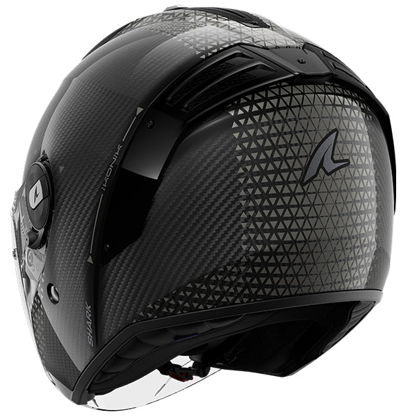 Shark RS Jet Carbon Open Face Helmet Ikonik Black / Anthracite FREE 1 YEAR Returns, FREE UK Delivery | ThrottleChimp