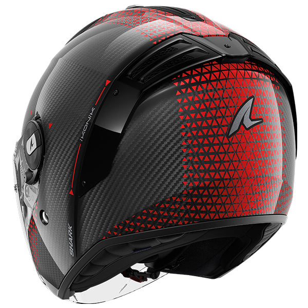 Shark RS Jet Carbon Open Face Helmet Ikonik Carbon / Red / Chrome FREE 1 YEAR Returns, FREE UK Delivery | ThrottleChimp