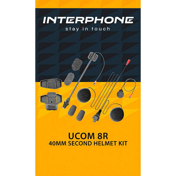 Interphone Audiokit 40mm Second Helmet For UCOM 8R FREE 1 YEAR Returns, FREE UK Delivery | ThrottleChimp