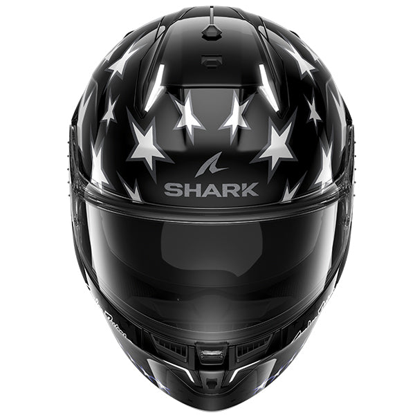 Shark x Troy Lee Designs Skwal i3 Full Face Helmet US Flag Black / Anthracite FREE 1 YEAR Returns, FREE UK Delivery | ThrottleChimp