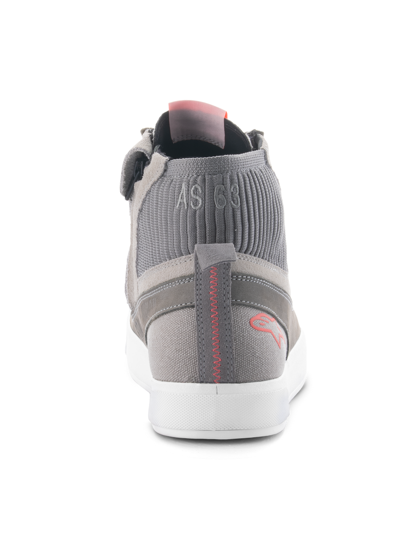 Alpinestars Stated Shoes Light Grey / Fluo Red / White FREE 1 YEAR Returns, FREE UK Delivery | ThrottleChimp