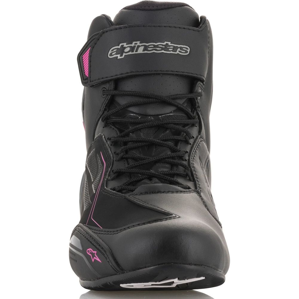 Alpinestars Stella Faster 3 Drystar Ladies Shoes Black / Dark Grey / Fuchsia (Image 7) - ThrottleChimp