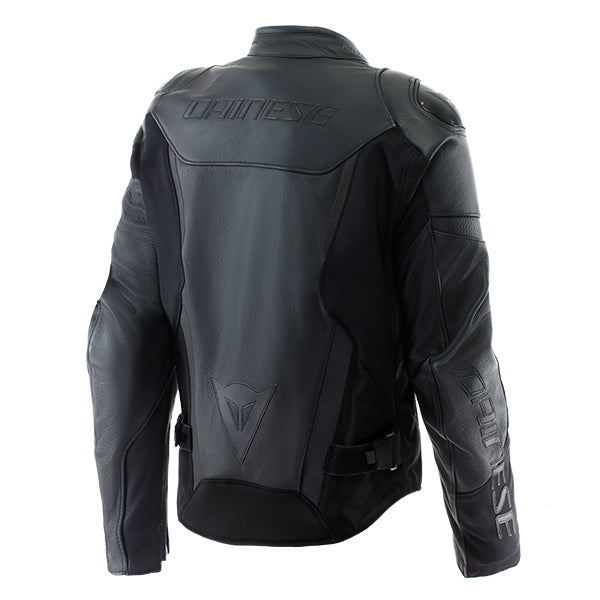 Dainese Iperattiva Leather Jacket Black / Black FREE 1 YEAR Returns, FREE UK Delivery | ThrottleChimp