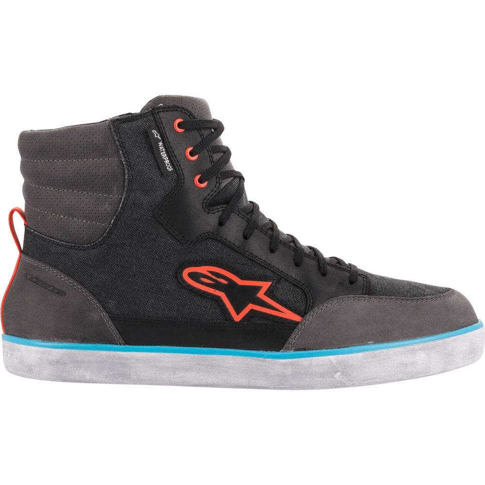 Alpinestars J-6 Waterproof Boots Black / Anthracite / Blue (Image 4) - ThrottleChimp