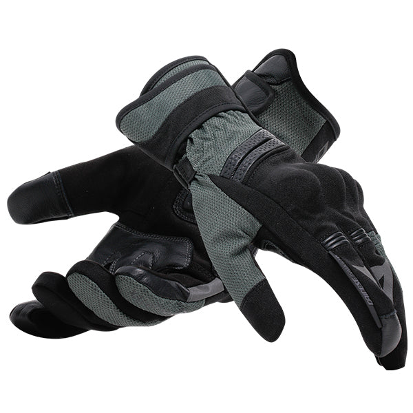 Dainese Teyde Gore-Tex Gloves Black / Army Green FREE 1 YEAR Returns, FREE UK Delivery | ThrottleChimp