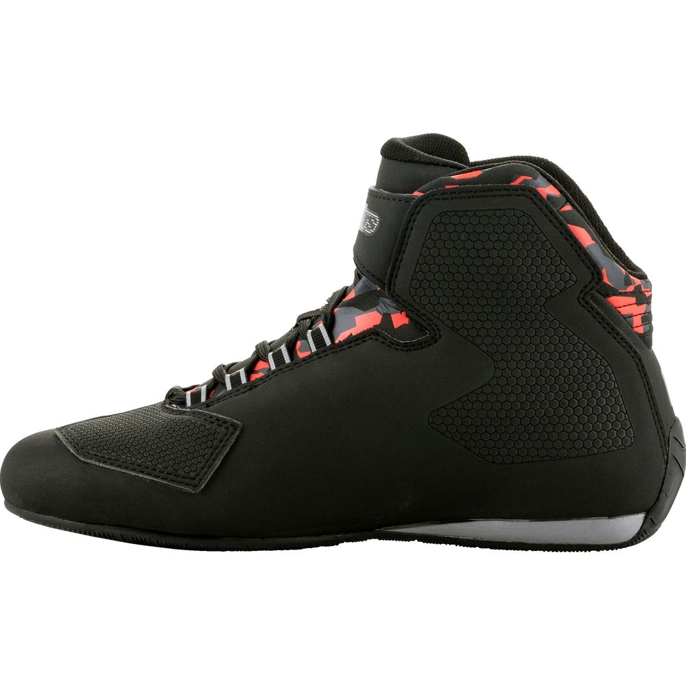 Alpinestars Sektor Waterproof Riding Shoes Black / Dark Grey / Fluo Red (Image 5) - ThrottleChimp