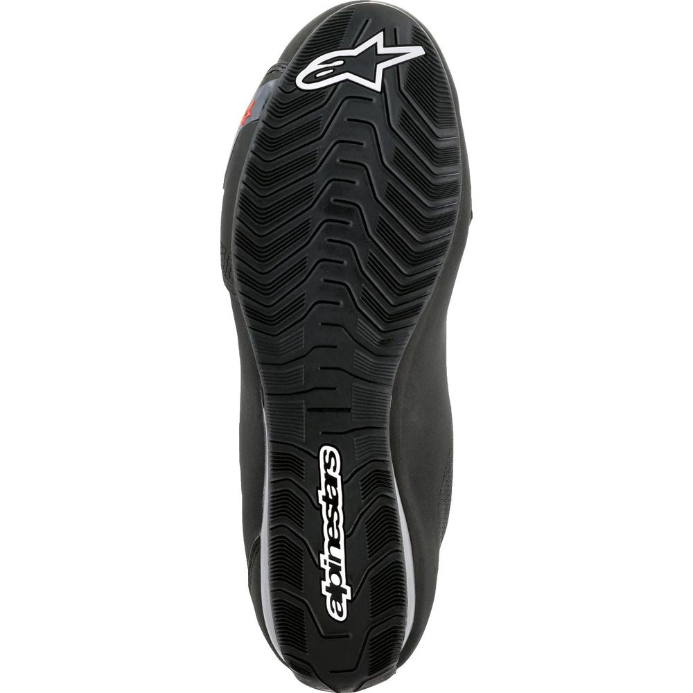 Alpinestars Sektor Waterproof Riding Shoes Black / Dark Grey / Fluo Red (Image 2) - ThrottleChimp