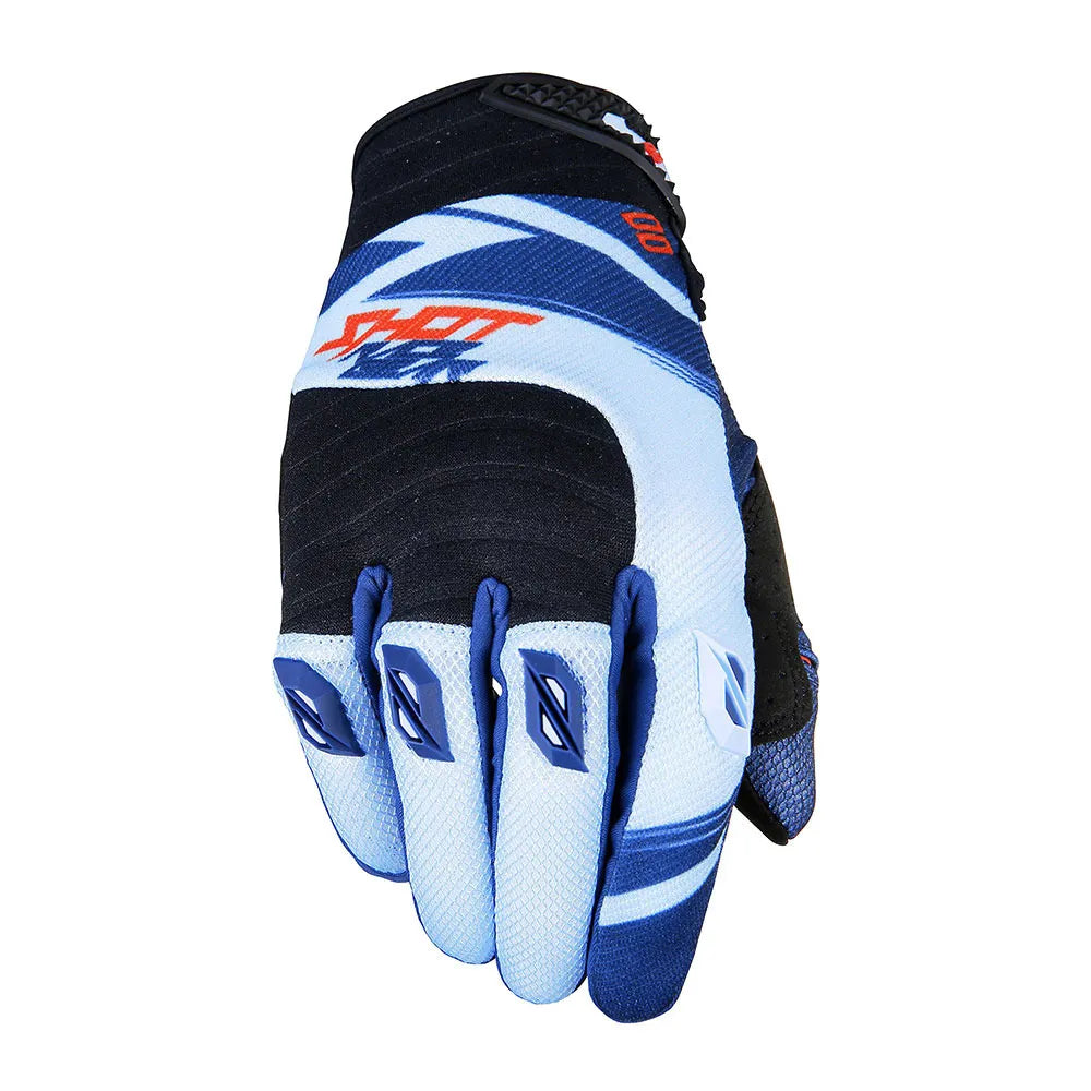 Shot Contact Claw Gloves Blue / Red (Image 3) - ThrottleChimp