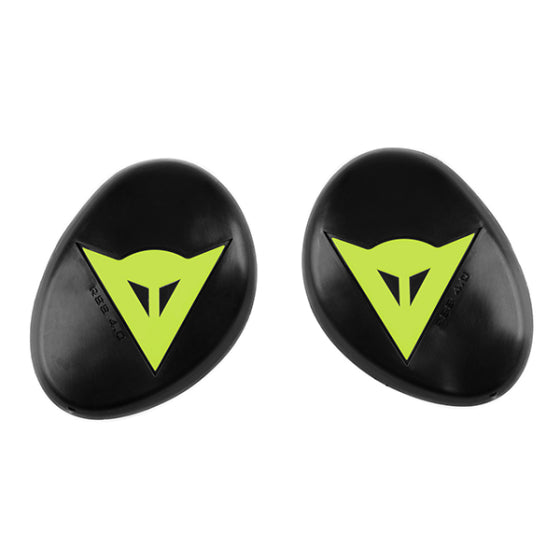 Dainese RSS 4.0 Knee Sliders Black / Fluo Yellow FREE 1 YEAR Returns, FREE UK Delivery | ThrottleChimp