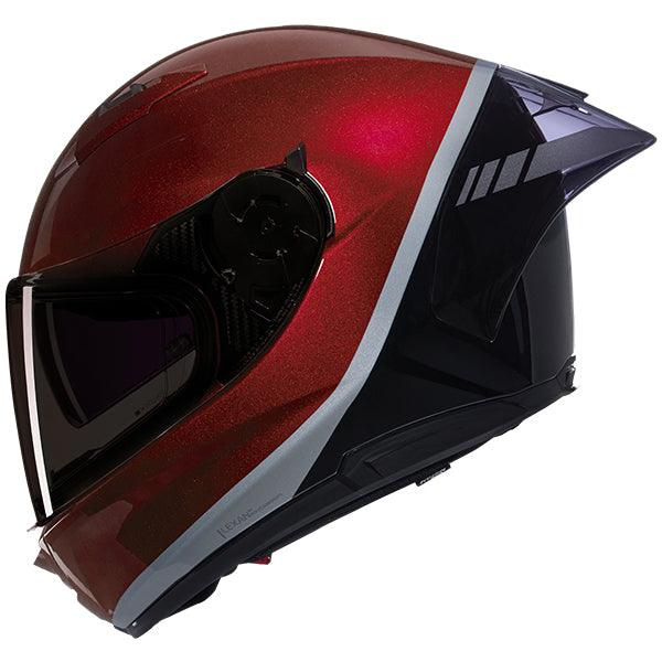 Nolan N60-6 Sport Vern Speciale Full Face Helmet Red / Black / Silver FREE 1 YEAR Returns, FREE UK Delivery | ThrottleChimp