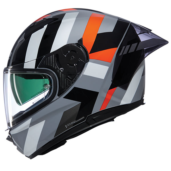 Nolan N60-6 Sport Dinamico Full Face Helmet Grey / Orange / Black FREE 1 YEAR Returns, FREE UK Delivery | ThrottleChimp