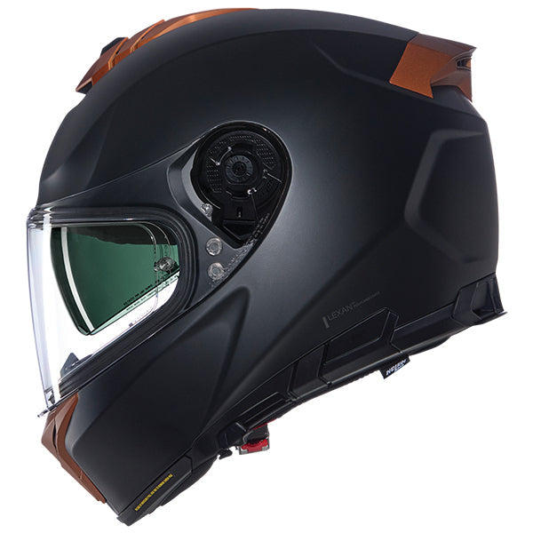 Nolan N80-8 Classico Nobile Full Face Helmet Black / Orange FREE 1 YEAR Returns, FREE UK Delivery | ThrottleChimp