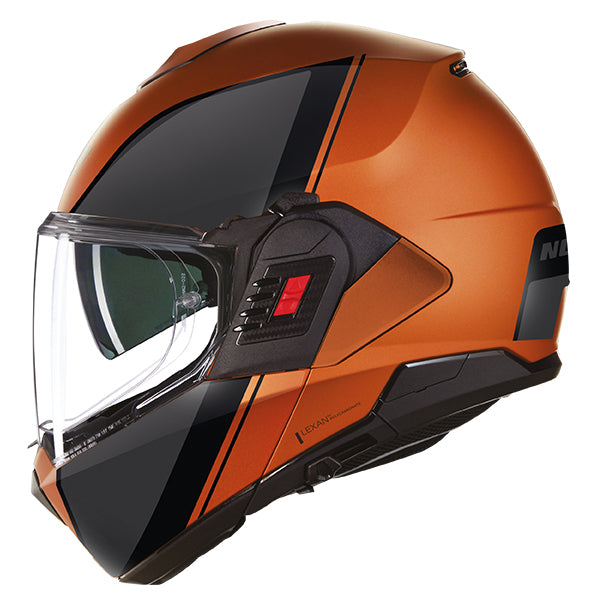 Nolan N120-1 Vern Speciale Modular Flip-Up Helmet Grey / Orange FREE 1 YEAR Returns, FREE UK Delivery | ThrottleChimp