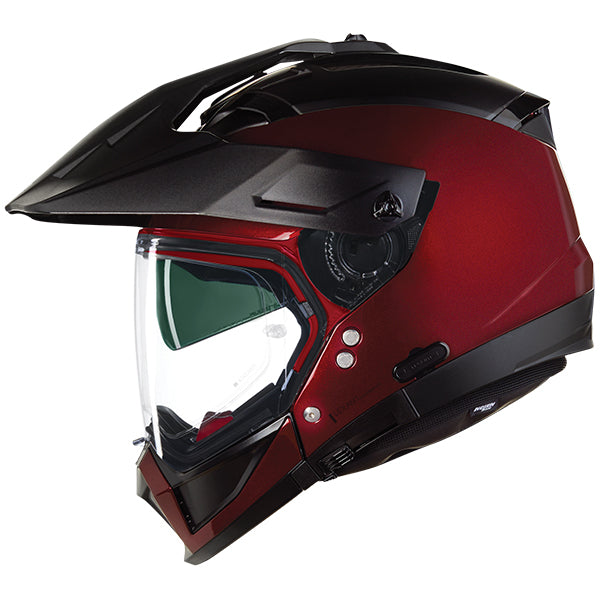 Nolan N70-2 X Classico Nobile Adventure Helmet Red / Black FREE 1 YEAR Returns, FREE UK Delivery | ThrottleChimp