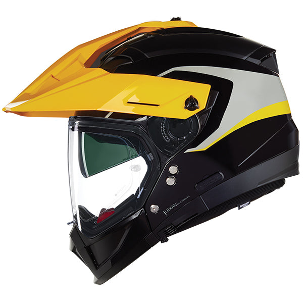 Nolan N70-2 X 06 Convinto Adventure Helmet Yellow / Black / Grey FREE 1 YEAR Returns, FREE UK Delivery | ThrottleChimp