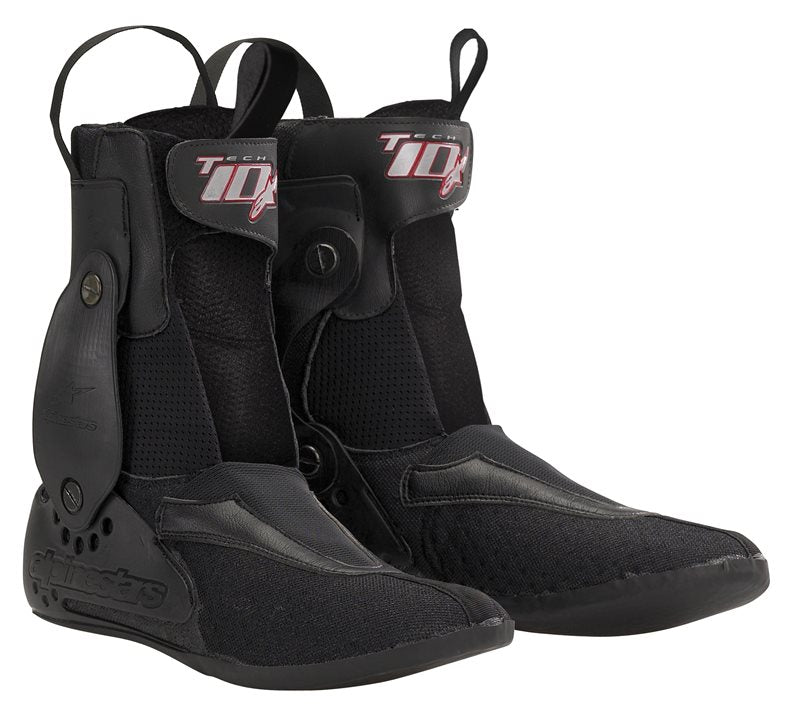 Alpinestars Tech-10 Removable Inner Shoes Black FREE 1 YEAR Returns, FREE UK Delivery | ThrottleChimp