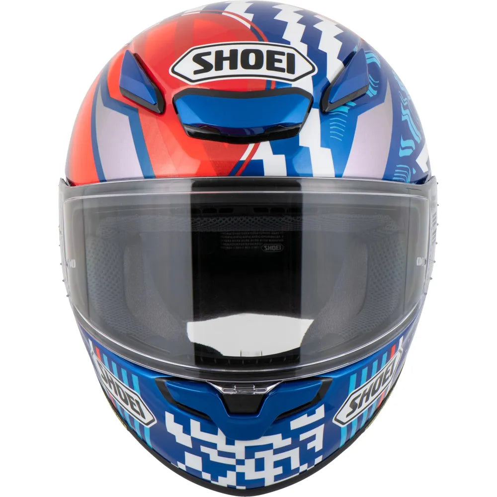 Shoei NXR2 Diggia Replica Full Face Helmet Blue (Image 2) - ThrottleChimp