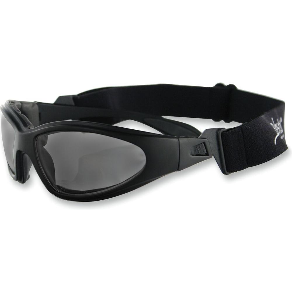 Bobster GXR Adventure Sunglasses Black With Smoke Lenses