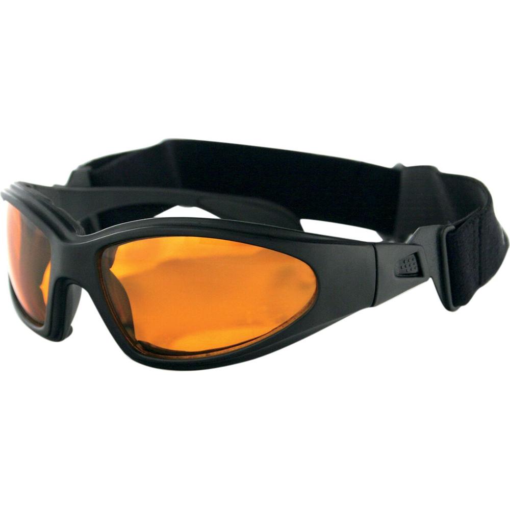 Bobster GXR Adventure Sunglasses Black With Amber Lenses