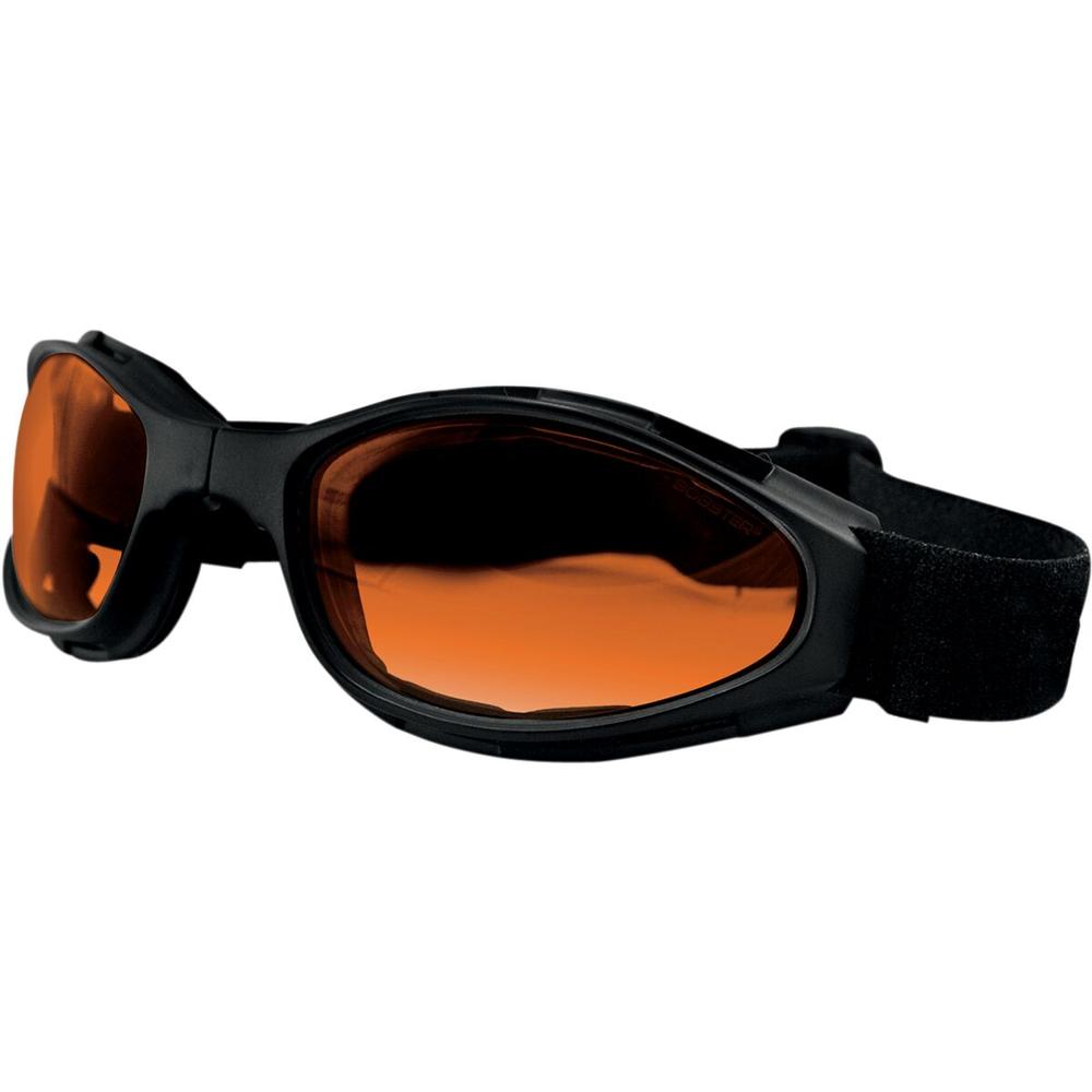 Bobster Crossfire Foldable Adventure Goggles Black With Amber Lenses