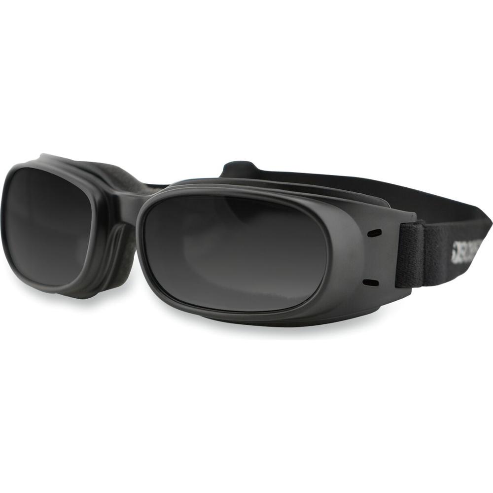 Bobster Piston Adventure Goggles Black With Smoke Lenses