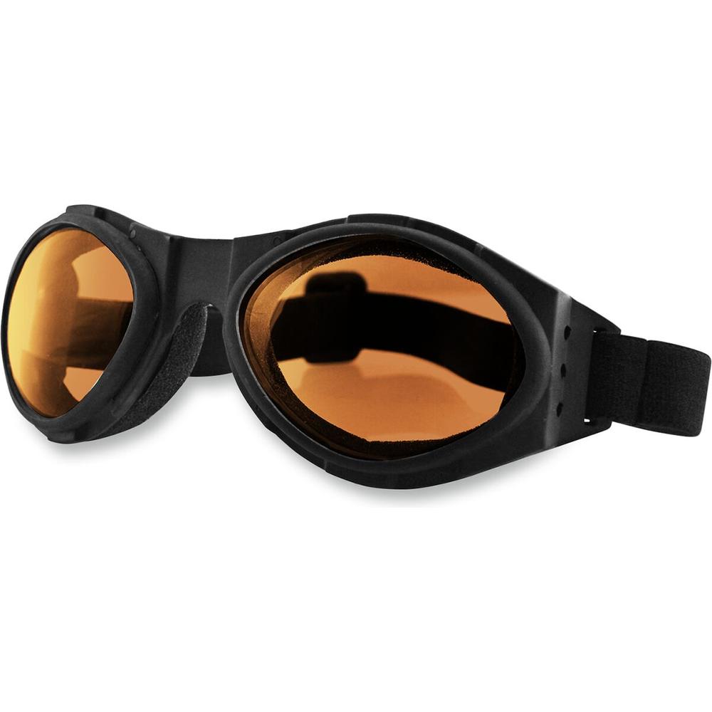 Bobster Bugeye Extreme Sport Goggles Black With Amber Lenses