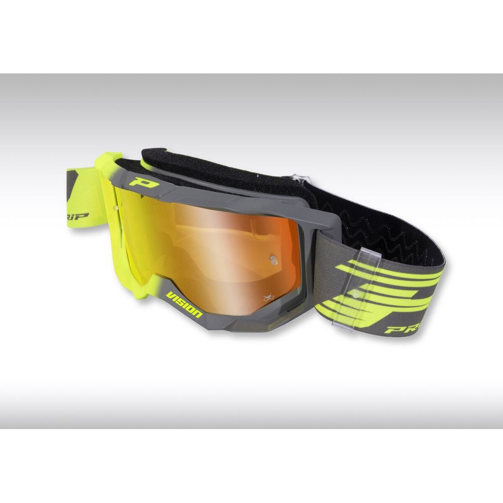 Pro Grip 3300 Goggles Fluo Yellow / Mirror Grey FREE 1 YEAR Returns, FREE UK Delivery | ThrottleChimp