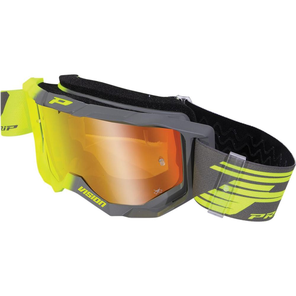 Pro Grip 3300 Goggles Fluo Yellow / Mirror Grey FREE 1 YEAR Returns, FREE UK Delivery | ThrottleChimp