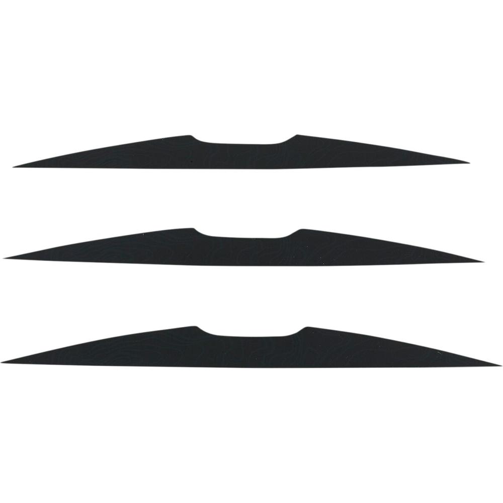 Moose Racing XCR Goggle Roll-Off System 3-Pack Mud Flap Kit Black