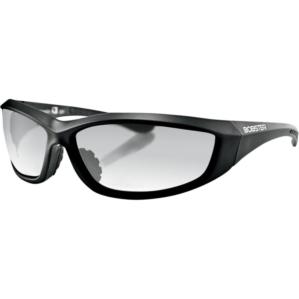 Bobster Charger Street Sunglasses Black With Clear Lenses